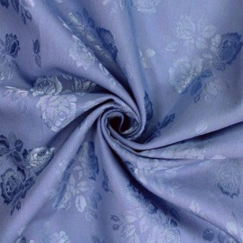 Lightweight Rose Jacquard CORNFLOWER